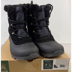 Kamik Snovalley 5 Women's Sz. 7 Black Winter Boot New